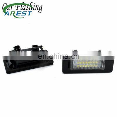 2PCS  E-marked OBC Error Free 24 LED White License Number Plate Light Lamp For BMW E81 E82 E90 E91 E92 E93 E60 E61 E39 X1/E84