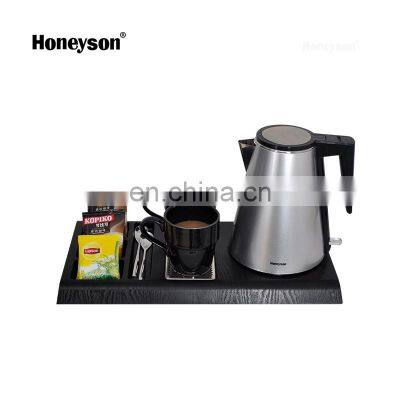 Honeyson hotel room electric tea kettle tray set