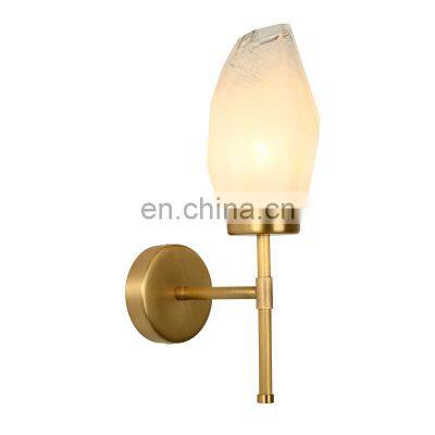 Glaze channel lamp metal vase tail light iceberg glass cloth wall light