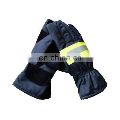 Cow Leather/Water Proof Reflective Fire Fighting Gloves