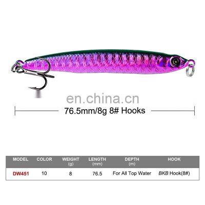 76.5mm Fishing Pencil VIB Bionic Lure 8.11g Lure Poppa Sinking Pencil Fishing Tuna Popper Lure photo-2