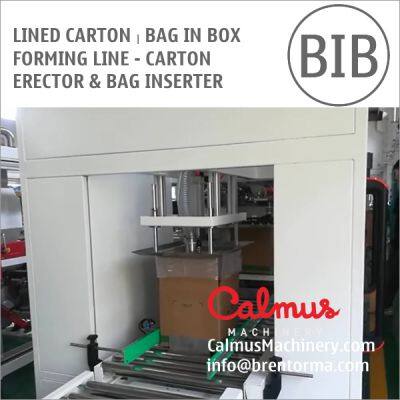 Lined Carton Bag in Box Forming Line - Carton Erector and Bag Inserter photo-4