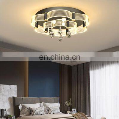 Luxury Decoration Indoor 24 36 108 128 W K9 Crystal Modern Bedroom Living Room LED Ceiling Lamp