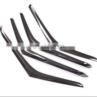 4Pcs For Mercedes benz W222 S Class S320 Car-styling ABS Carbon Fiber Interior Door Decoration Strips Trim