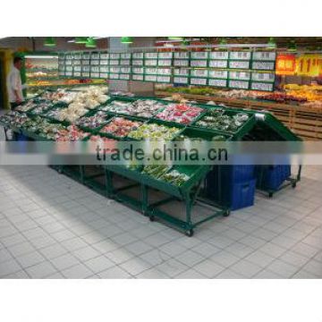 supermarket display stand vegetable fruit stand rack