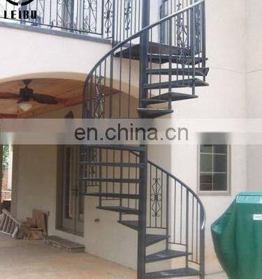 Dimensions Carbon Stainless Steel Structure Modern Design Metal Cast Iron Spiral Staircase photo-4
