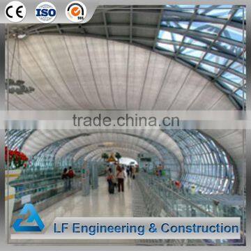 Easy stallation long span space frame steel structure airport terminal