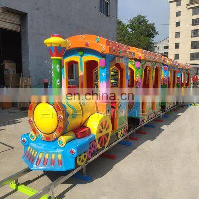 Shopping mall outdoor children games rides amusement park rail track train for sale