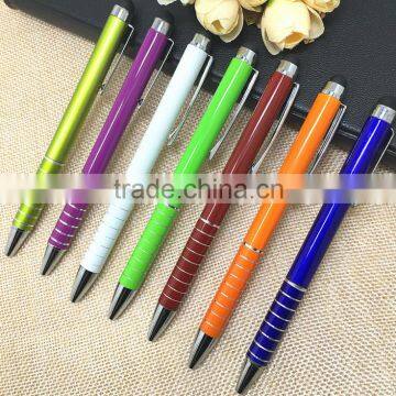 colorful metal twist ball pen