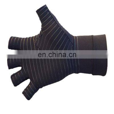 Fingerless Compression Guante With Wrist Strap Copper Infused Arthritis Glove photo-5