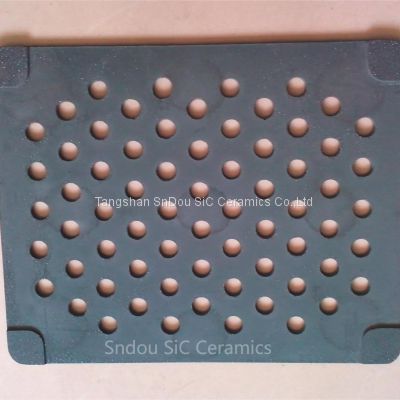 RSiC Hole Plates, ReSiC kiln shelves, recrystallized silicon carbide ceramic slabs, RSiC setter plates