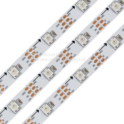 DC5V 9W/M PCB8MM SMD5050 RGB Flexible LED Light Strip Decor Ambient Lighting SK6812 LED Strip