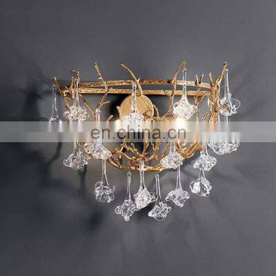 Modern Creative Golden Branch Wall Lamp For Home Luxury Wall Light For Corridor Living Room