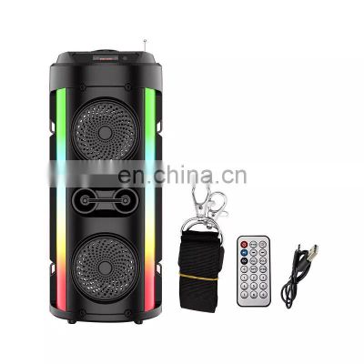 Outdoor Portable Speaker Dj System Subwoofer Sound Box With Led Light