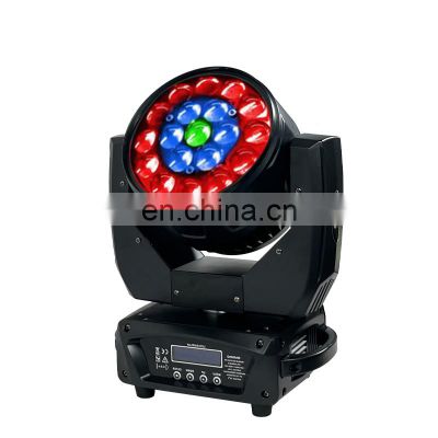 2024 TOP MAC Aura 19x15w rgbw 4in1 Zoom  Light LED Moving Head Professional Stage Lighting