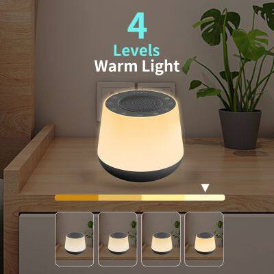 White Noise Sound Machine With Bluetooth Speaker With Seven Color Night Lights and 32 High Fidelity Soothing Sounds photo-6