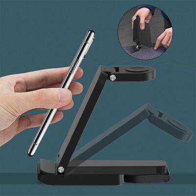 Factory Custom Multifunctional Foldable Portable 3 In 1 Wireless Charging Holder Universal Chargeur Charging Base for phone