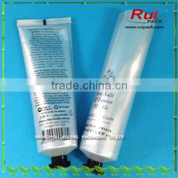 cosmetic aluminium laminated tube with screw octagonal cap