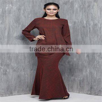 Wholesale fashion baju kurung moden women kebaya kurung islamic clothing