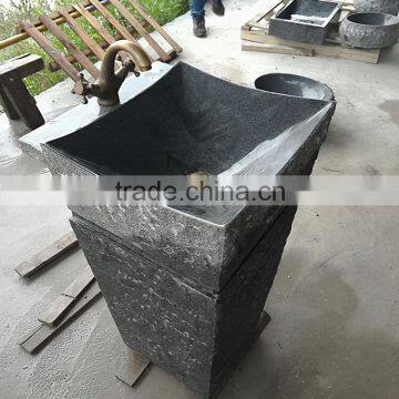 New Design Indoor Decoration Natural Bathroom Granite Sink photo-3