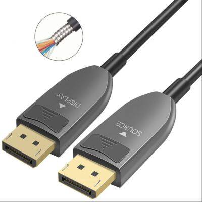OEM Factory Wholesale Armored 8K DisplayPort 1.4 AOC-Active Optical Cable-8K-32.4Gbps