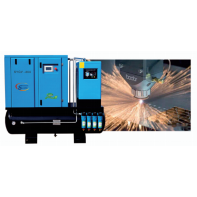 SYGV Series Screw Air Compressor for Laser Cutting 1.6MPa 0.5-3.0 M³/min Capacity