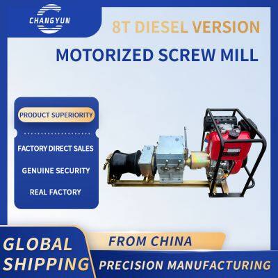 8 - Ton Shaft - Drive Diesel Winch with Multi - speed and Gasoline/Diesel Options for Power Construction