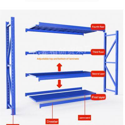 High Density Stockroom Shelving HN-SR28 for Retail Store Inventory, Powder Coated Grey, Reinforced Steel Layers, Space-Saving Boltless Design photo-3