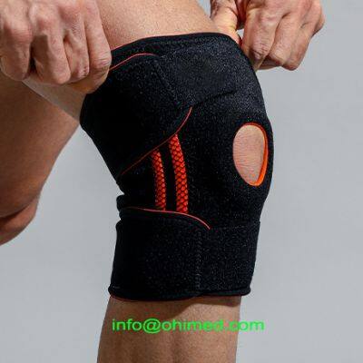 Наколенник с боковыми стабилизаторами и гелевыми прокладками для колена для максимальной поддержки при боли в коленном суставе и быстрого восстановления