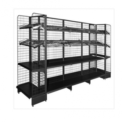 Прочный стеллаж для хранения инструментов из углеродистой стали, решетчатый магазинный стеллаж