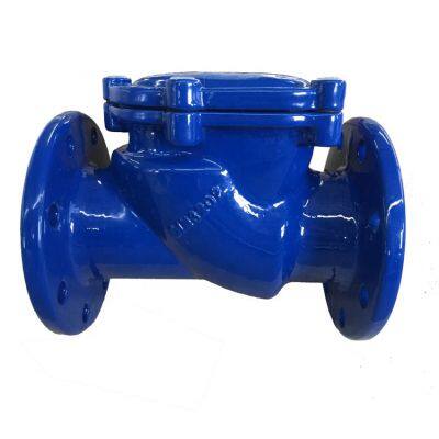 DIN H41W-16 Cast Iron Flange Swing Type Soft Seal Check Valve photo-5