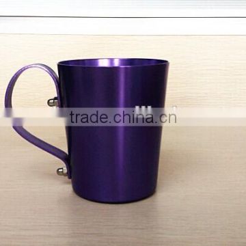 CCBM-321 12oz Aluminum Cup, Beer Mug beer tumbler with oxidation color (Accept OEM)