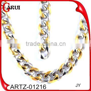 Polish Jewelries Punk Man and Women Necklace Stainless Steel Jewelry Gold Chain photo-3