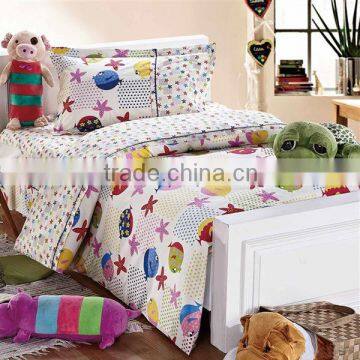 Reactive Dye Print Sealife Bedding Cotton Child Duvet Cover Bed Set 200TC In Multi-color Color