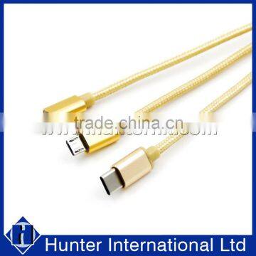 Hot Sell 3 in 1 Braid USB Type-C Cable