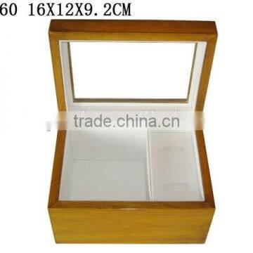 Glossy Wooden Gift Box for Cufflink Bow Tie Box With PVC Packaging Window W460