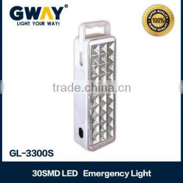 Rechargeable emergency light,ABS plastic housing 30pcs of 2835SMD LED lanterns for camping