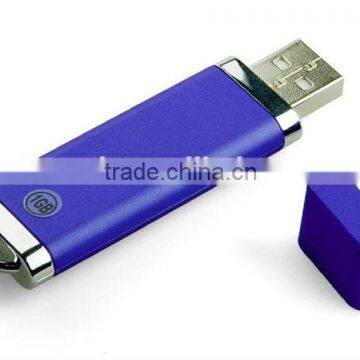 Concise style rectangle usb flash drive 2.0 plastic metal usb pendrive 4gb with box