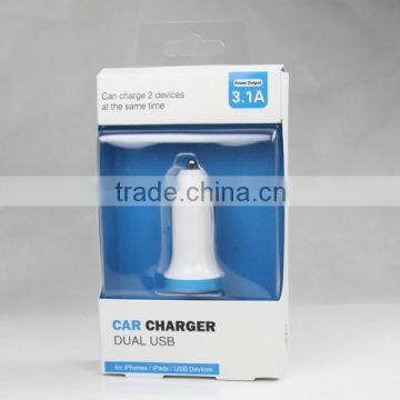 Dual USB Car Charger for iPad Colorful dual usb car charger/car accessories china wholesale/car battery charger