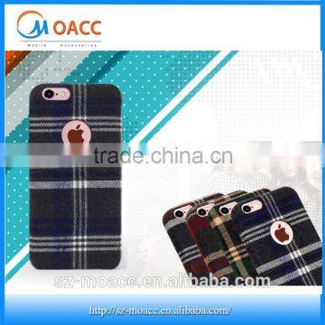 British Gird Pattern Cloth case For iPhone 6,For iPhone 6 Lattice Case