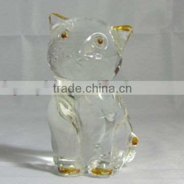 Cute Kitling Shaped Glass Craft Wholesale/Distributor