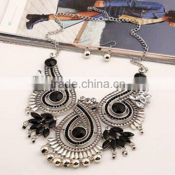 Women Jewelry Set Vintage Boho Turquoise Tassel Pendant Jewelry Sets photo-4