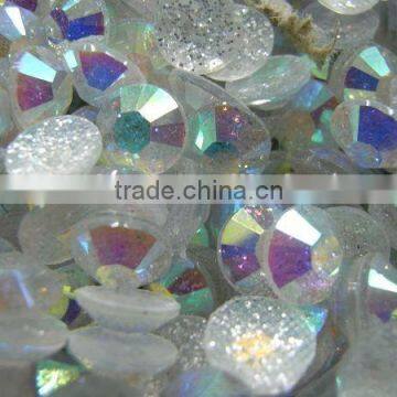 Top quality epoxy hot fix resin rhinestones 3mm/4mm/5mm/6mm