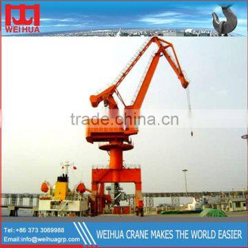 High proformance 16ton 35m double linked jib portal crane with hook