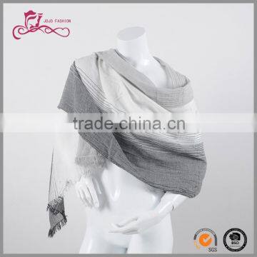 New arrival crumple viscose linen yarn dyed winter men scarf