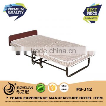 Comfortable guest folding bed,metal foldable extra bed(FS-J12)