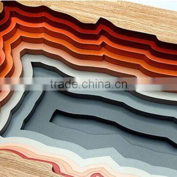 Various color decorative HPL phenolic compact laminate for 3d wall paper