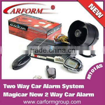 English version Two Way Car Alarm System Magicar M101AS with remote engine starter