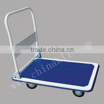 metal flat trolley for warehouse with high quality