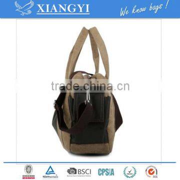 Men's Vintage Canvas Leather Vintage Travel Satchel Messenger Tote Fashion Bag New Design in 2016 photo-3